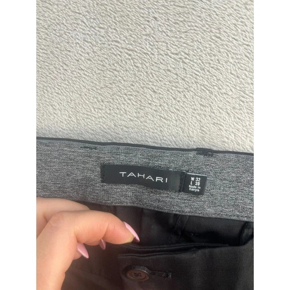 Tahari Dress Pants Mens  Black Cotton Pants 32 X L30 Career